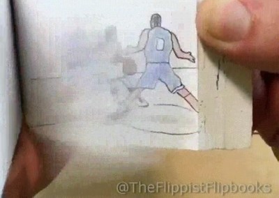 Enlace a Son solo dibujos en papel pero parece que estés viendo un partido de basket