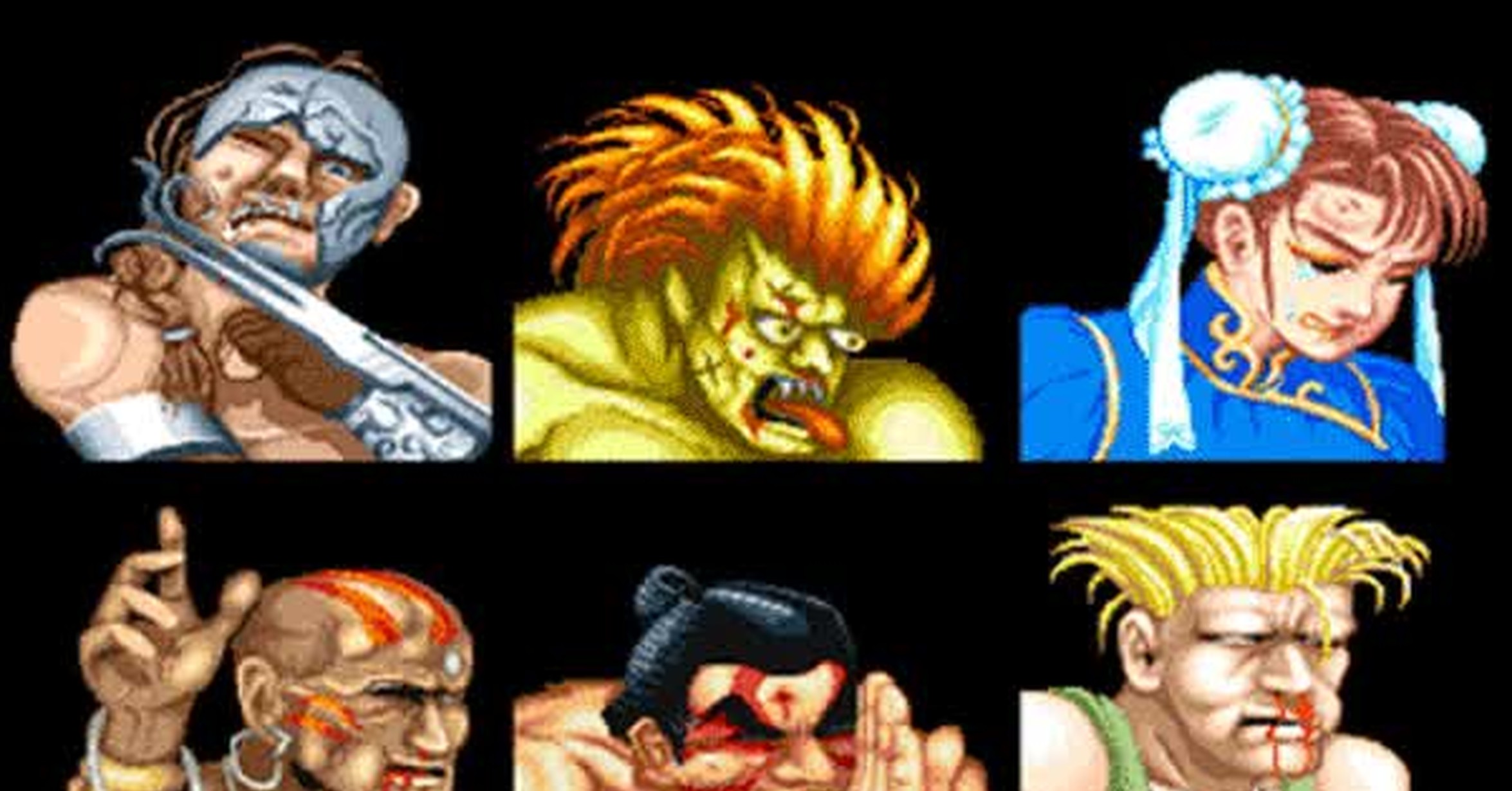 Cubeta Ligadura Sombra Vaya GIF! / El antes y después en los luchadores de Street Fighter II