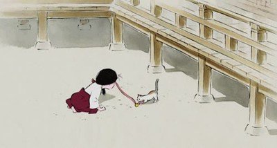 Enlace a Una adorable animación sacada de The Tale of Princess Kaguya