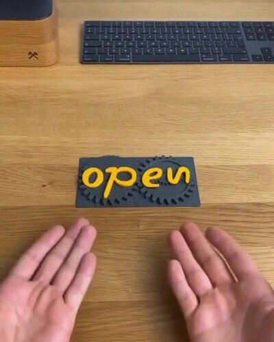 Enlace a Señal de abierto/cerrado hecha en impresora 3d