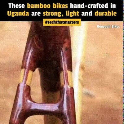 Enlace a Bicicletas hechas con bambú en Uganda, fuertes y duraderas