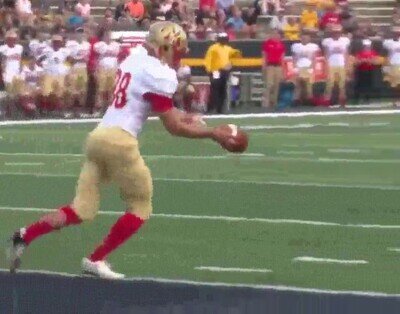 Enlace a El touchdown más fácil de su carrera