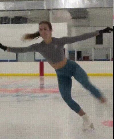 Enlace a Es una pasada ver cómo patina sobre hielo