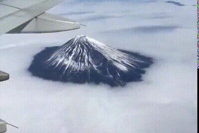 Enlace a Así se ve el Monte Fuji desde las alturas