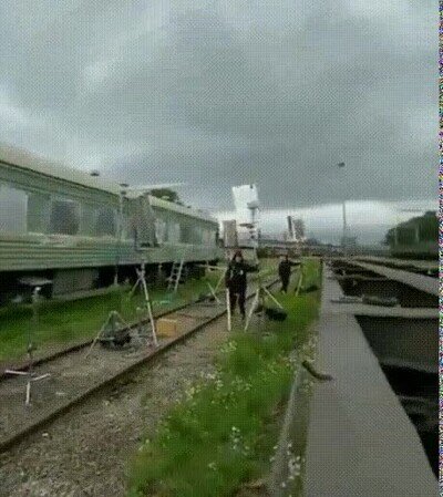 Así se graba una escena en un tren