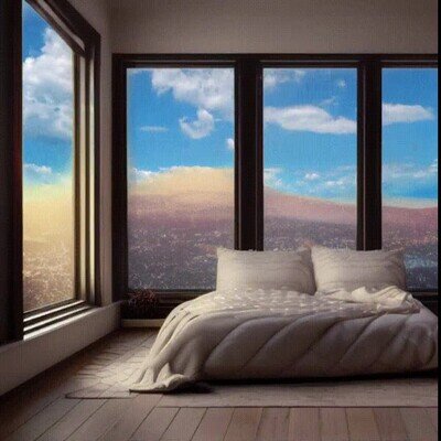 Enlace a Me encantaría dormir en una cama con este paisaje