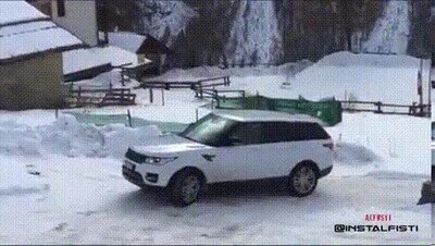 panda,coche,nieve