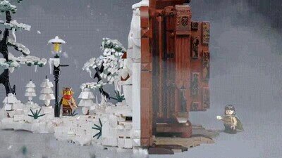 Enlace a Un set de LEGO de Chronicles of Narnia creado por un fan