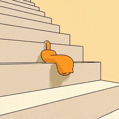 Enlace a Un gato líquido bajando por las escaleras