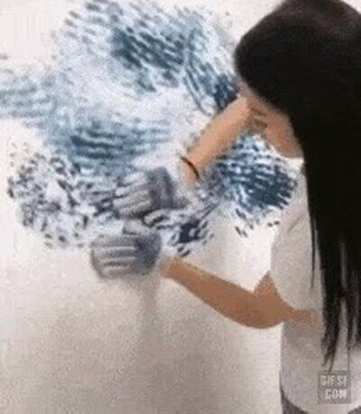 Enlace a Haciendo una obra de arte con las manos