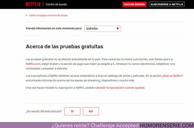 36290 - Se acabó. Netflix elimina el primer mes de prueba gratuito en España