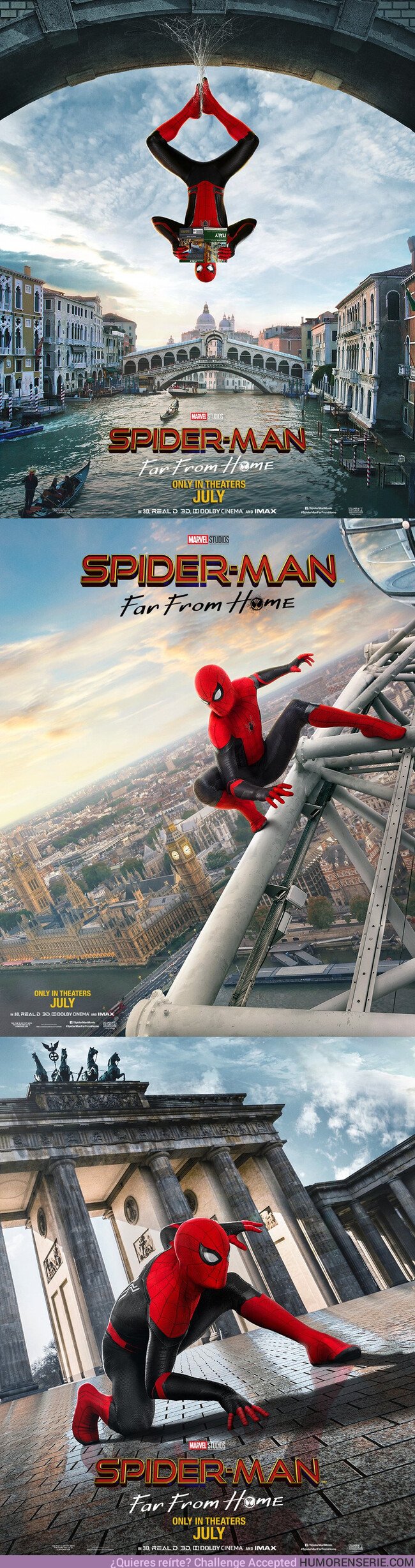 36353 - No te pierdas los tres nuevos pósters de Spider-man Far From Home