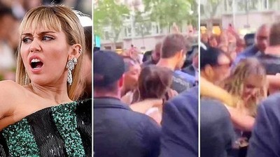 38841 - Vídeo: Miley Cyrus es atacada por un fan en su visita a Barcelona