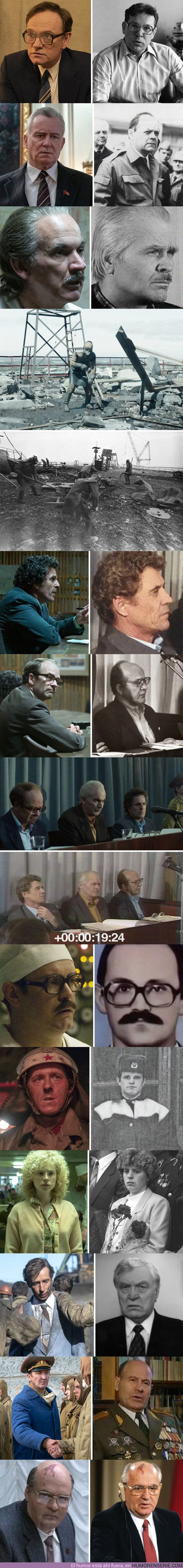 38920 - Esta galería compara los actores de la serie Chernobyl con los personajes reales de la tragedia