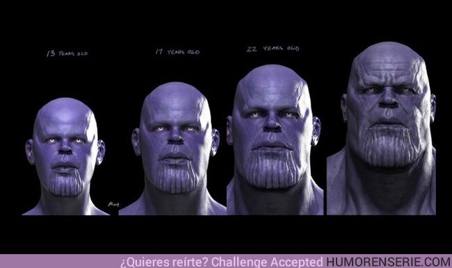 44422 - Estos son los concepts arts con las distintas edades de Thanos