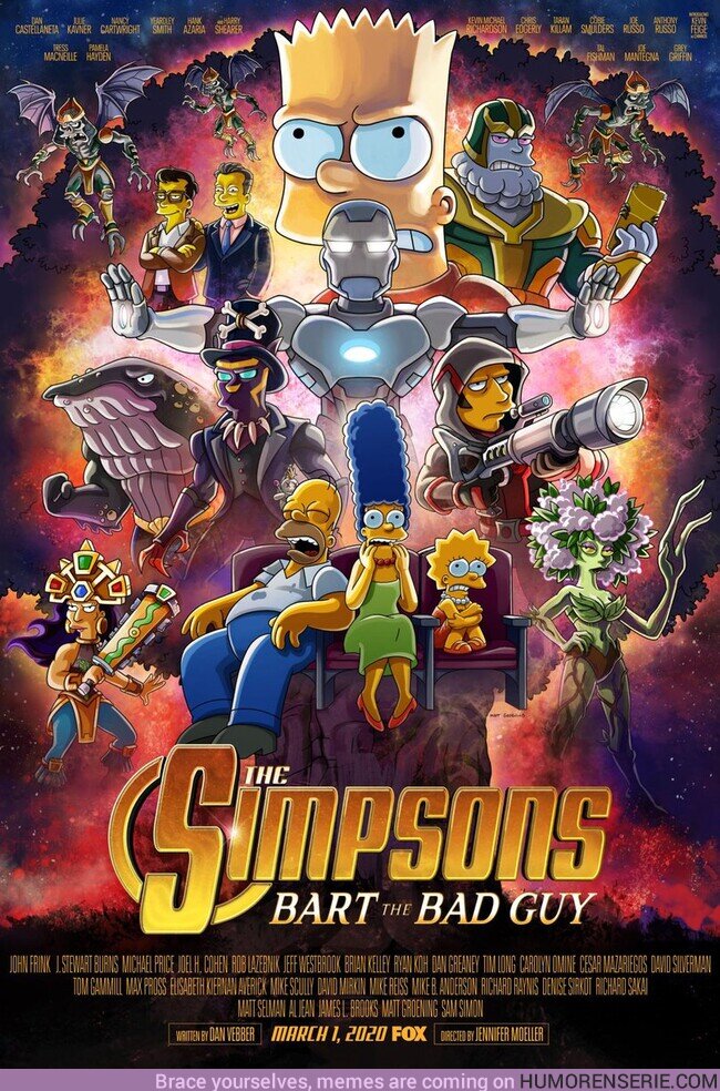 48023 - El nuevo póster de Los Simpson se cachondea de Vengadores: Endgame