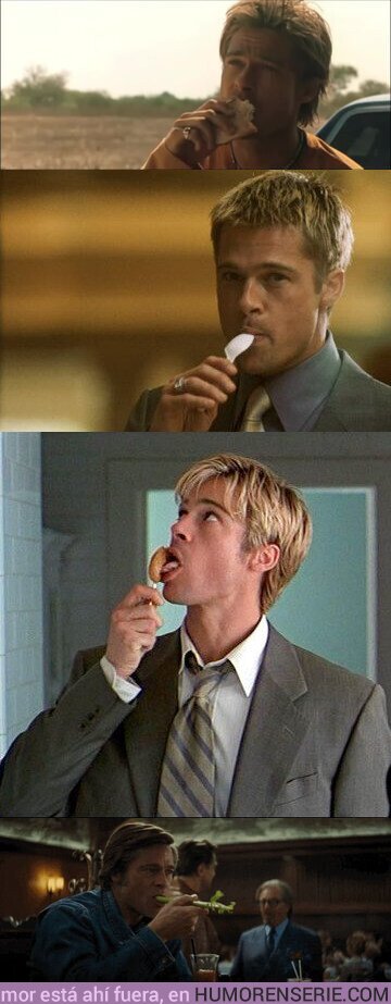 48433 - Brad Pitt y la comida. Inseparables