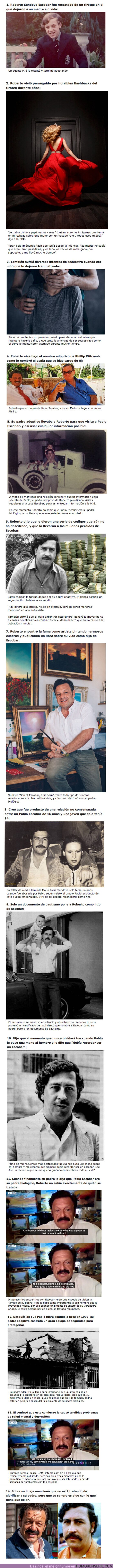 55918 - GALERÍA: El hijo de Pablo Escobar que fue adoptado por un espía, relató cómo fue conocer a su padre