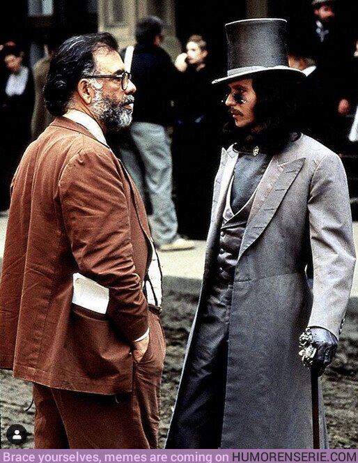 56030 - Francis Ford Coppola y Gary Oldman en el set de rodaje de Dracula