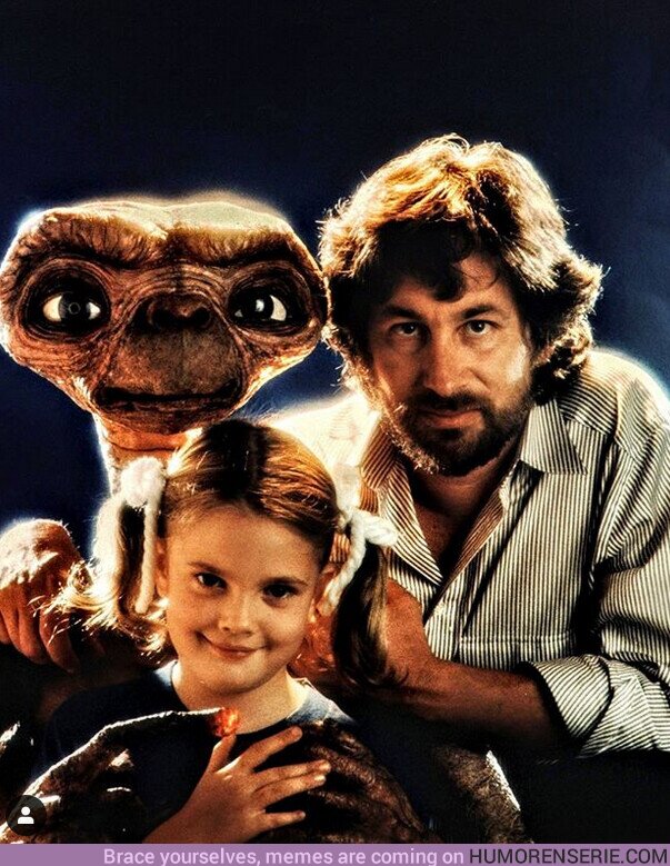 57541 - Steven Spielberg, Drew Barrymore y E.T.