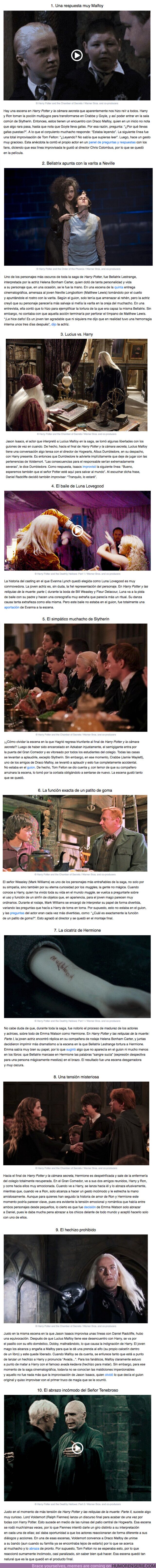 58967 - GALERÍA: 10 Momentos de las películas de Harry Potter que en realidad fueron geniales ocurrencias de los actores