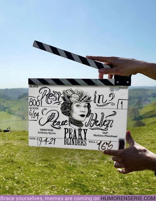 71339 - “Por siempre parte de la familia #PeakyBlinders” Siguen las grabaciones de la última temporada de la serie y le dedicaron esta imagen a #helenmccrory en sus redes