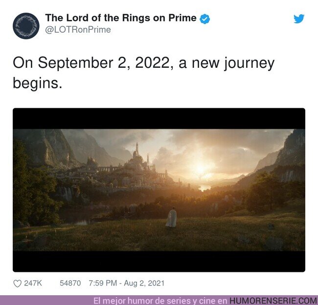 78425 - La serie de 'El Señor de los Anillos' de Amazon finaliza su rodaje en Nueva Zelanda y se estrenará en septiembre de 2022