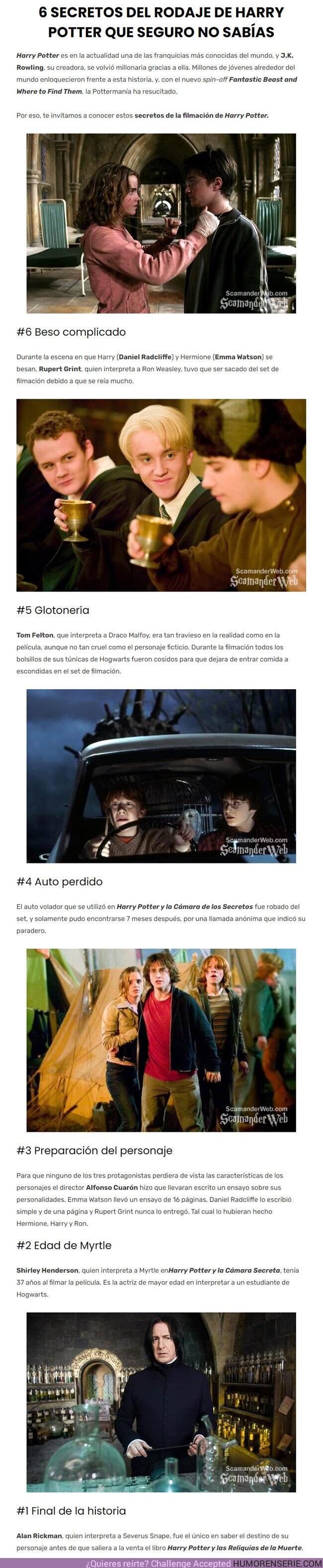 83212 - Secretos del rodaje de Harry Potter