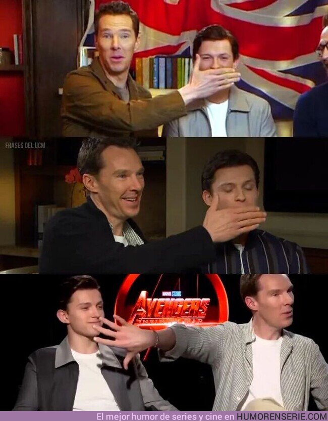 83869 - Ya lo veo a Benedict haciendo esto con Tom en la gira de #SpiderManNoWayHome