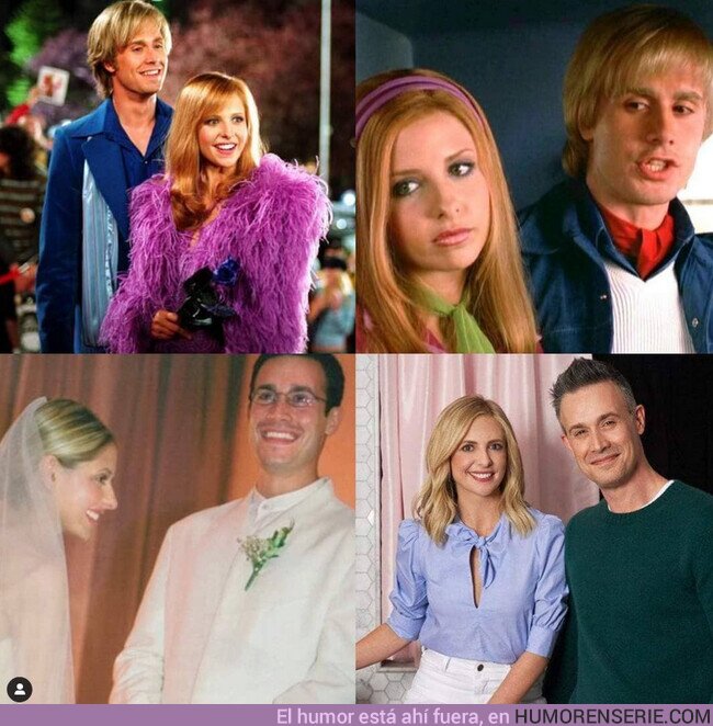 84233 - Daphne y Fred de Scooby Doo se casaron en la vida real y llevan 19 años juntos. Sarah y Freddie, una de las parejas más sólidas de Hollywood.