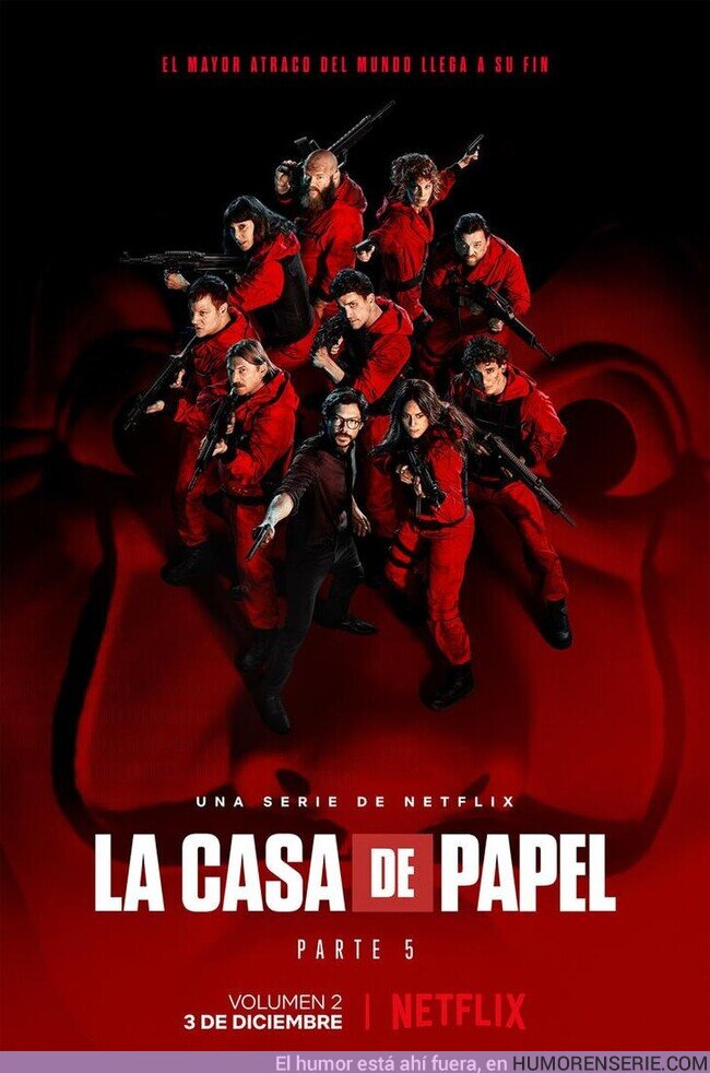 84913 - Nuevo póster del volumen 2 de la quinta temporada de #LaCasaDePapel, que se estrena el 3 de diciembre