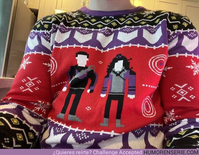 85491 - Ya quiero un Ugly Sweater así de #Hawkeye para celebrar esta navidad 