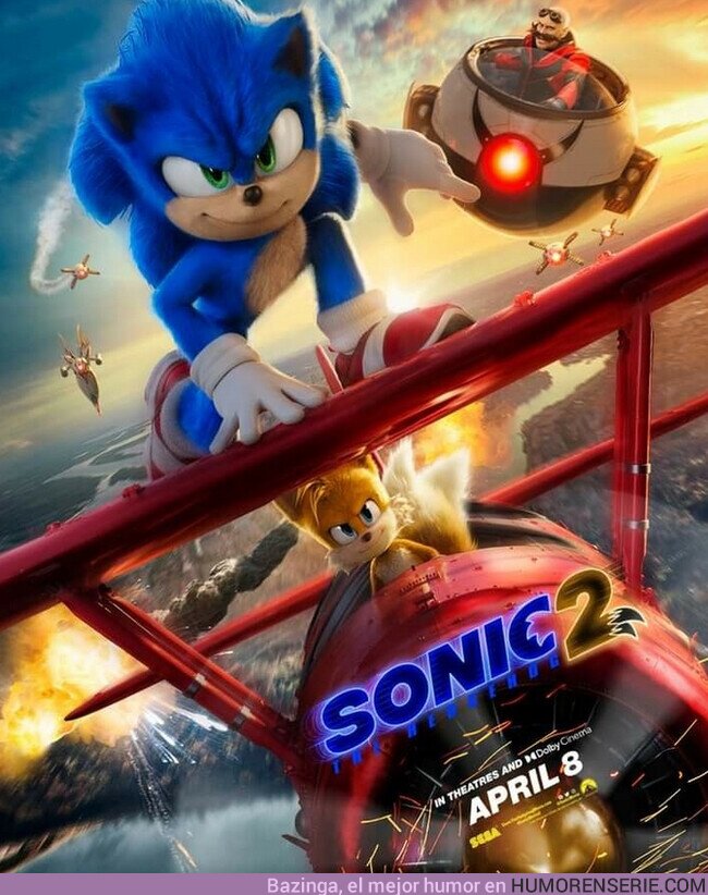 86277 - Primer póster de la segunda película de Sonic