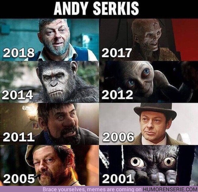 89571 - Andy Serkis. Uno de los mejores actores de nuestro tiempo