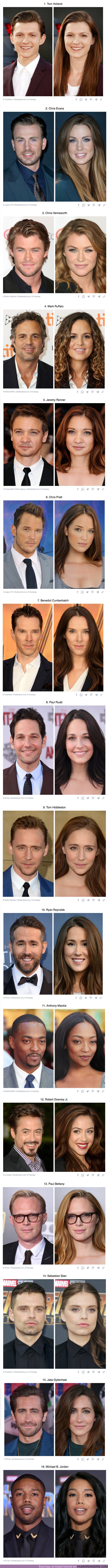 91336 - GALERÍA: Cómo se verían los 16 de los actores masculinos más famosos de Marvel si fueran mujeres