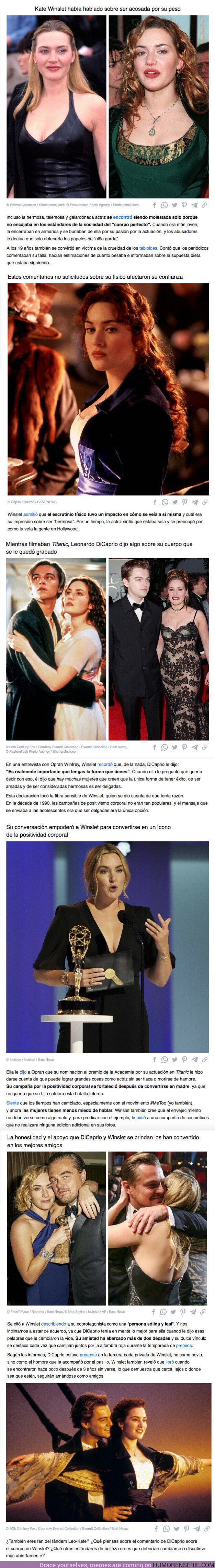 92399 - GALERÍA: La historia de cómo un comentario de Leonardo DiCaprio sobre el cuerpo de Kate Winslet cambió su vida y su amistad