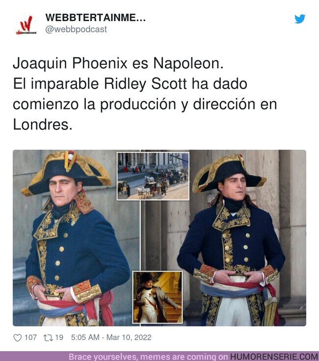 93193 - Joaquin Phoenix como Napoléon, por @webbpodcast
