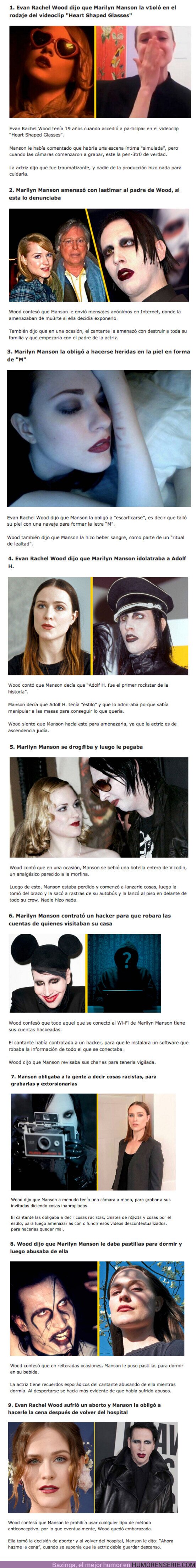 93675 - GALERÍA: Evan Rachel Wood reveló las 9 Atrocidades que Marilyn Manson le hizo durante su relación