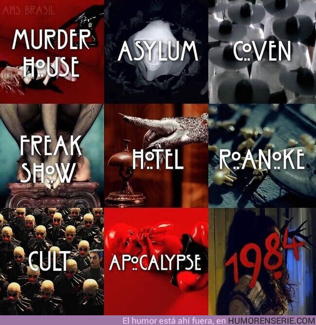 95368 - AMERICAN HORROR STORY¿Qué temporada es tu favorita?  , por @Classic_Horror_