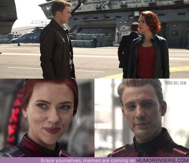 95971 - La primera y última vez que Steve y Natasha se vieron cara a cara ?#Avengers , por @IniciativaV