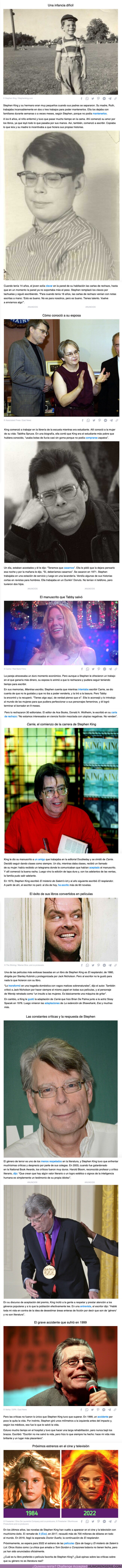 97099 - GALERÍA: La historia de Stephen King, que estuvo a punto de olvidarse de escribir después muchos rechazos