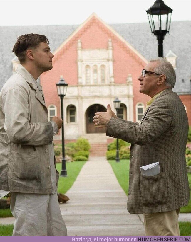 98907 - Leonardo DiCaprio y Martin Scorsese en el rodaje de Shutter Island