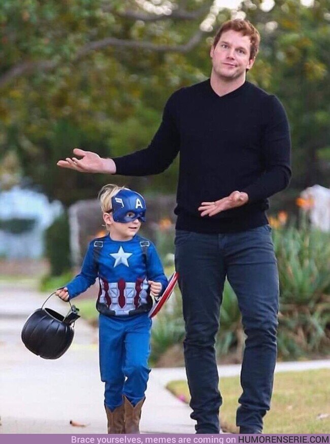 101148 - Cuando eres Star-Lord pero tu hijo es fan del Capitán America... 