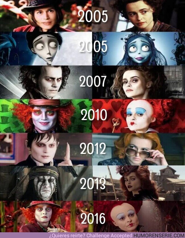 102229 - No tengo ninguna duda de que para mí, Johnny Depp y Helena Bonham Carter son los actores más versátiles de nuestro tiempo.  ,por @Potterverse_