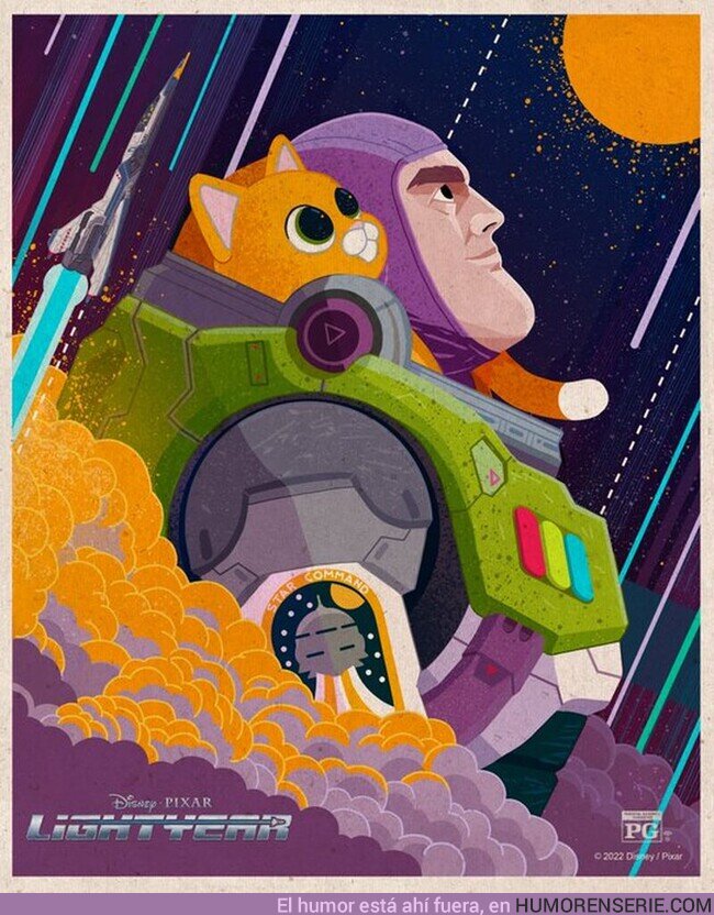 104591 - Nuevo póster de #Lightyear, que llegará a Disney+ el 3 de agosto  , por @UniversoAlex