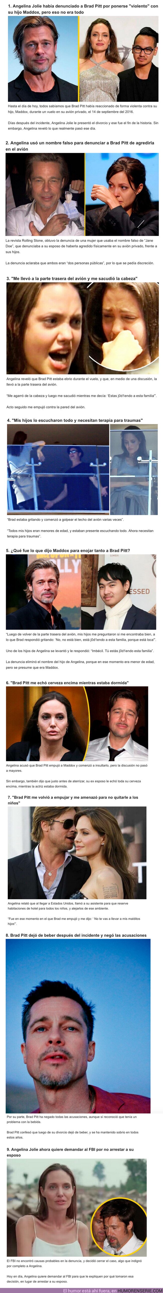 106044 - GALERÍA: Angelina Jolie reveló 8 detalles sobre la pelea que tuvo con Brad Pitt en un avión privado que ocasionó su divorcio