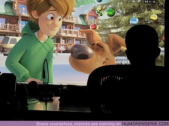 106488 - Imagen de la única proyección que hubo de la cancelada ¡Scooby 2! (titulada Scoob!: Holiday Haunt)  , por @UniversoAlex