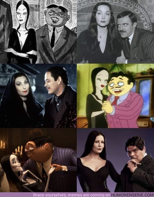 106986 - Así es la evolución de MORTICIA Y GÓMEZ ADDAMS (The Addams Family) a lo largo de la historia  , por @THorror_Lover_