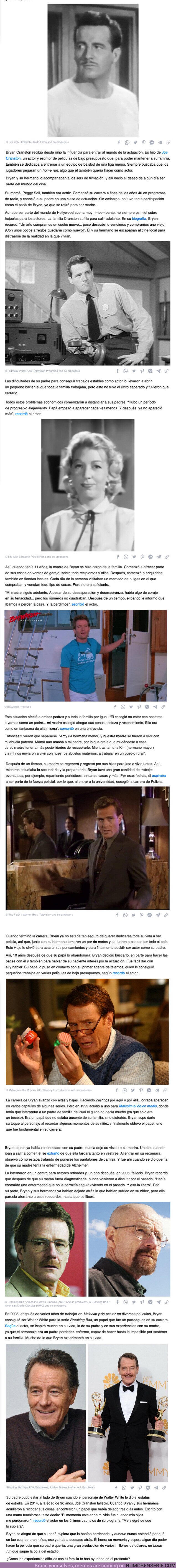 107479 - GALERÍA: Cómo la infancia difícil de Bryan Cranston lo convirtió en uno de los actores más reconocidos de la TV