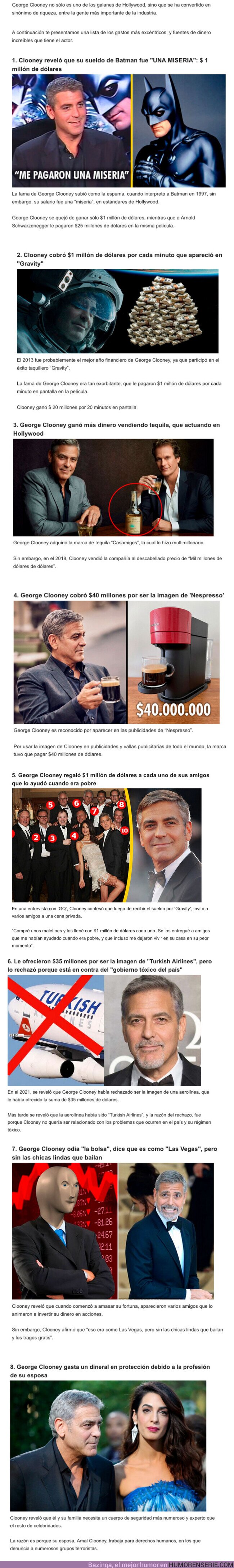 110730 - GALERÍA: 10 curiosidades sobre la “Millonaria Fortuna” de George Clooney y sus excéntricas compras